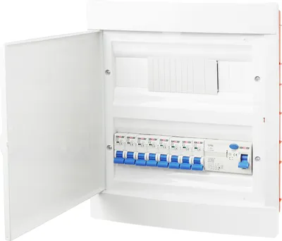 Produktbild von Unterverteilung Sicherungskasten Unterputz 24 Module FI Schalter LS Schalter