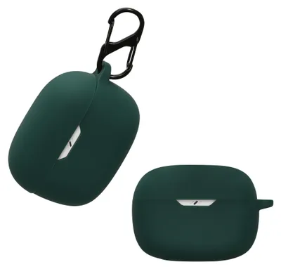 Produktbild von kwmobile Schutzhülle für JBL Wave Beam / Beam 2 / Wave 200TWS Hülle - TPU Silikon Case für Kopfhörer Ladecase - stoßfestes Cover mit Karabiner -