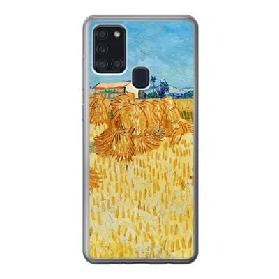 Produktbild von MuchoWow® Handyhülle Schutzhülle Hülle für Samsung Galaxy A21s Weinlese in der Provence - Vincent van Gogh Silikon Softcase Handy Hülle - Hartschale