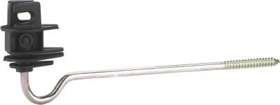 Produktbild von 20 Stück Langstiel-Seilisolator 22 cm langer Stütze für Elektroseile bis Ø 8 mm