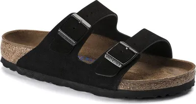 Produktbild von Birkenstock Arizona Wildleder Schwarz - Pantoffel - 951323