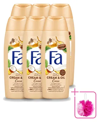Obrázek produktu pro 6 kusů sprchového oleje Fa s kokosem a kakaovým máslem - 250 ml - výhodná balení