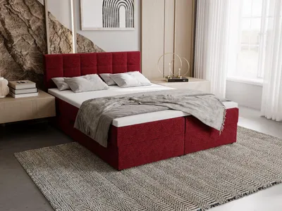 Obrázok produktu pre Čalúnená posteľ 180x200 ELSIE 2 s úložným priestorom - červená