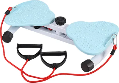 Produktbild von Waist Twisting Fitnessboard für Frauen – Stehendes Bauch-Übungstool mit Fußmassage zur Gewichtsreduktion (Blau)