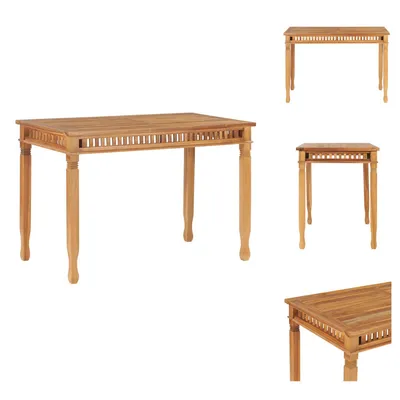 Image de vidaXL Table de jardin 120x65x80 cm teck massif - Tables de jardin