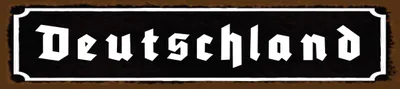 Produktbild von vianmo Blechschild 10x46 cm Deutschland