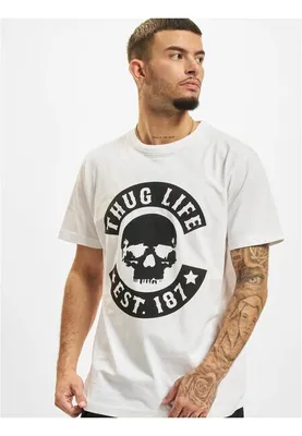 Obrázok produktu pre Pánské tričko Thug Life B.Skull T-Shir white - 3XL