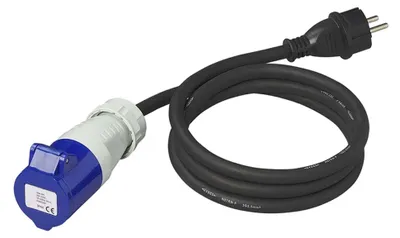 Obrázek produktu pro Kabel adaptéru 150 cm 3x2,5 mm² ze zástrčky Schuko do CEE