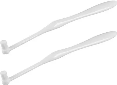 Produktbild von Tierzahnreiniger für Haustiere - 2er Pack - Weiche Borstelhaare - Kunststoff - Kleine Borstelkopf - Gründliche Reinigung