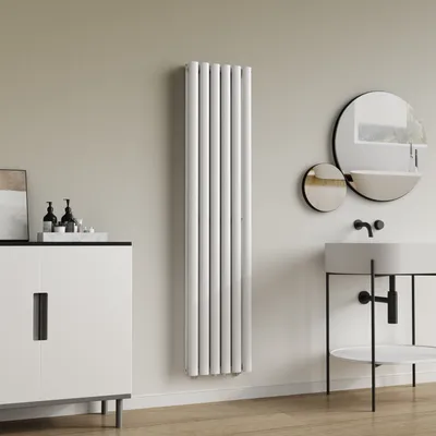 Produktbild von Röhrenheizkörper 'Nore' Weiß 160x36cm Doppellagig 1198W