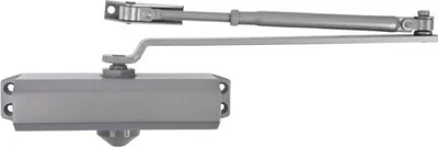 Zdjęcie produktu dla Samozamykacz średni z ramieniem bez blokady, EN 4 (maks. szerokość 1100 mm, waga do 85 kg), srebrny 1604 CE