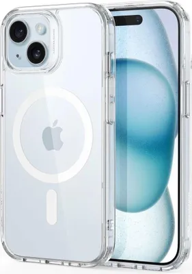 Produktbild von ESR Classic Hybrid (HaloLock) Hülle für iPhone 15 (transparent)