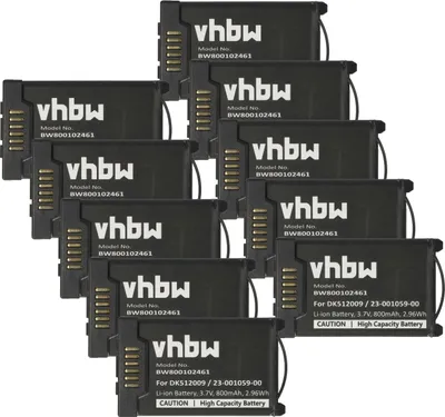 Produktbild von vhbw 10x Akku Ersatz für DeTeWe DK512009, 23-001059-00 für schnurlos Festnetz Telefon (800 mAh, 3,7 V, Li-Ion)