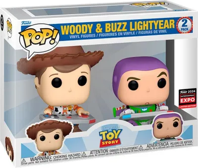 Produktbild von Funko Pop! Disney: Toy Story - Woody & Buzz Lightyear 2-Pack (2024 C2E2 Convention Exclusive)