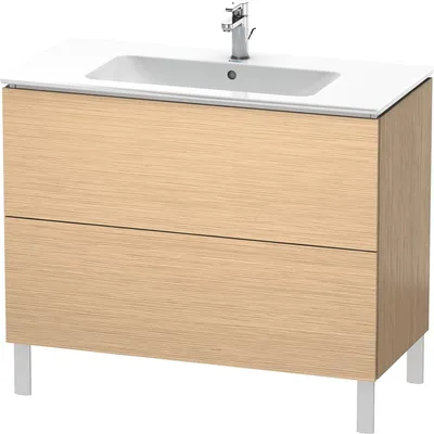 Image de Meuble sous lavabo Duravit L-CUBE 1020 x 481 x 704 mm chêne brossé