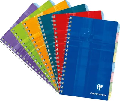 Produktbild von Clairefontaine 10x Register 11x17cm, 8 Blanko-Taben, 48 Blatt Sortiert 8809C