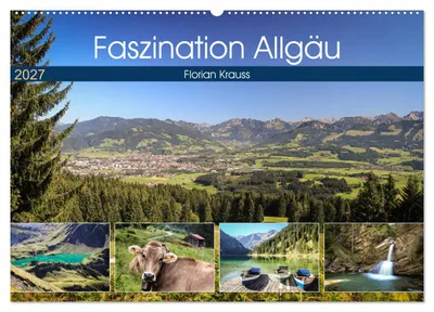 Produktbild von Faszination Allgäu (Wandkalender 2027 DIN A2 quer), CALVENDO Monatskalender