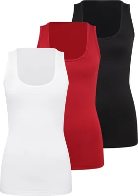 Produktbild von VIVANCE ACTIVE Unterhemd rot, schwarz, weiß Größe 36/38