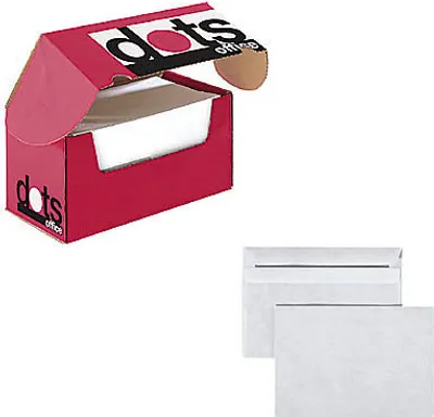 Produktbild von dots Briefumschläge DIN C6 ohne Fenster weiß selbstklebend 250 St.
