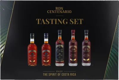Produktbild von Ron Centenario Rum Tasting Set | beinhaltet Centenario 9, 12, 18, 20 & 25 | 40 % vol | 5 x 50 ml | insgesamt 0,25 l