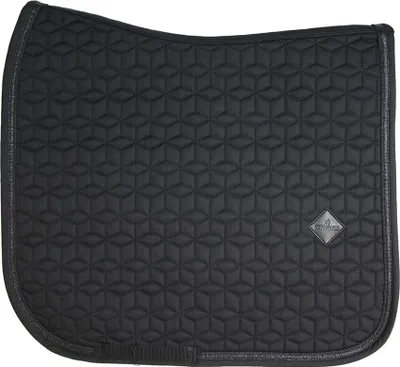 Produktbild von Kentucky Horsewear Dressurschabracke Glitter Rope Sattelunterlage Schwarz Full