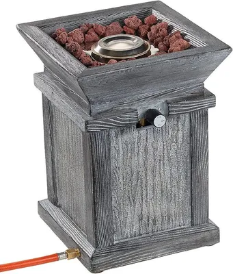 Produktbild von Gaskamin Terrasse: Kompaktes Gas-Heiz- & Dekofeuer für Terrasse und Garten (Gasfeuerstätte Garten, Gasheizer, Feuer)