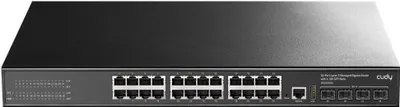 Obrázek produktu pro Cudy GS5024S4, Řízený, L3, Gigabit Ethernet (10/100/1000), Instalace do racku