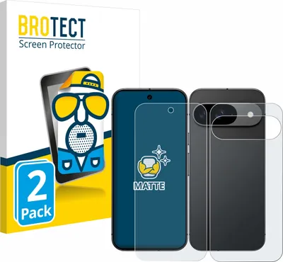 Produktbild von 2x BROTECT Schutzfolie für Google Pixel 9 (Display+Rückseite) Displayschutz Displayschutzfolie Folie Matt Entspiegelungsfolie