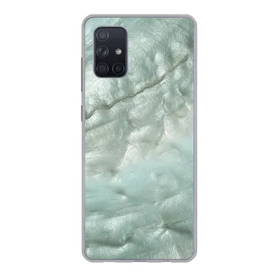 Produktbild von MuchoWow® Handyhülle Schutzhülle Hülle für Samsung Galaxy A51 5G Natursteine - Grün - Perlmutt Silikon Softcase Handy Hülle - Abbildung