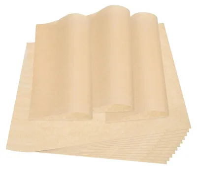 Produktbild von Wachspapier für Lebensmittel - 100 Blatt - 22 x 22 cm - Ölabsorbierendes Papier für frittierte Speisen und Heißluftfritteusen