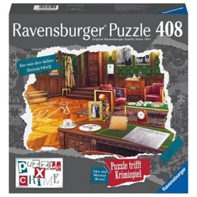 Immagine prodotto di Ravensburger Puzzle X Crime: Ein mörderischer Geburtstag, Krimipuzzle, Krimi, 408 Teile, ab 12 Jahren, 17521