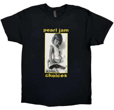 Obrázek produktu pro Pearl Jam Choices (Back Print) Black M Tričko