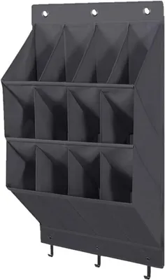 Produktbild von Schuhtasche hängend - Organizer für die Tür - Schuhorganizer - 12 Fächer - ohne Bohren - Hängender Schuhschrank - für Schuhe und Haushaltsaccessoires