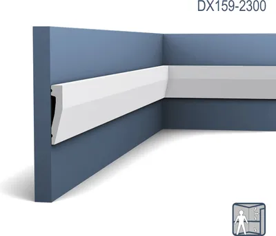 Produktbild von Sockelleiste mit Kabelkanal Orac Decor DX159-2300 AXXENT Wandleiste multifunktional Kabel Kanal Leiste | 2,30 Meter