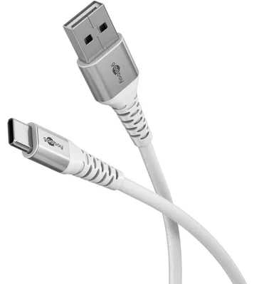Immagine prodotto di Goobay 74530 Cavo USB 2.0 1 m USB C USB A Bianco