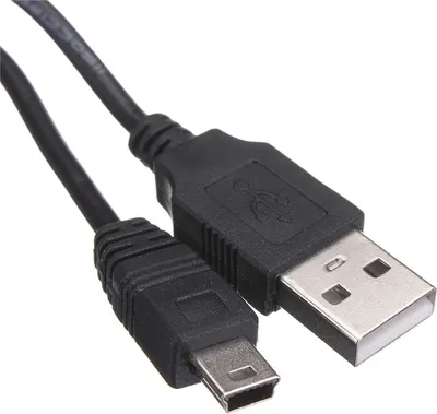 Produktbild von Mini USB Stecker Datenkabel USB-A 2.0 Stecker auf Mini USB Stecker Stromkabel 1M