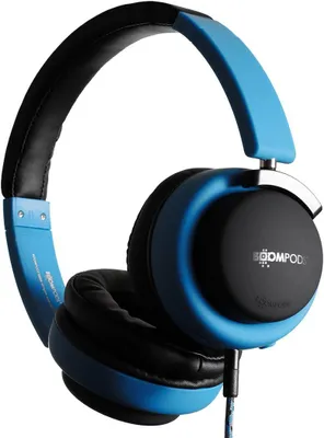 Produktbild von Boompods HUSH, Kabelgebunden, Anrufe/Musik, Kopfhörer, Schwarz, Blau