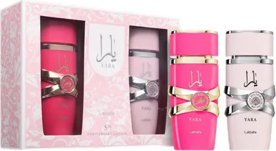 Zdjęcie produktu dla Lattafa 5th Anniversary Edition Yara EDP 100ml + Yara Candy EDP 100ml