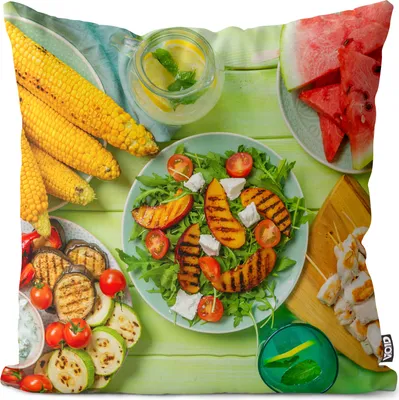 Produktbild von VOID Sommer BBQ Kissenbezug Kissenhülle Sofakissen Kissen Deko Outdoor-Kissen Dekokissen