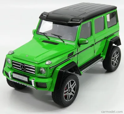 Imagen del producto de Mercedes G 500 G-Klasse 4x4² 2016, color verde "alien", modelo a escala 1:18, marca Autoart