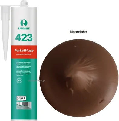 Produktbild von Ramsauer 423 Parkettfuge 1K Hybrid Dichtstoff 310ml Kartusche Laminat-Vinylboden Mooreiche