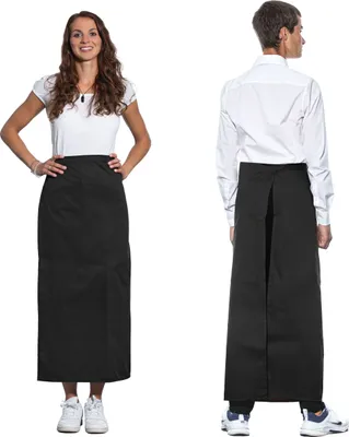 Produktbild von Bistroschürze / Kochschürze, 65% Polyester, 35% Baumwolle, 95x100 cm, schwarz