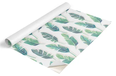 Obrázek produktu pro Fólie na nábytek Tulup – samolepicí fólie na nábytek – samolepicí fólie 75 x 150 cm – fólie na skříně – fólie na nábytek – fólie do kuchyně – voděodolná – omyvatelná – samolepicí – bez vzduchových bublin – tropické listy