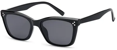 Produktbild von styleBREAKER Uni Nerd Sonnenbrille Filigran, Schwarz/Grau