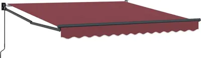 Obrázek produktu pro vidaXL Ruční markýza vínově červená 300x250 cm