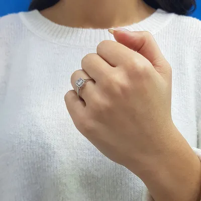 Produktbild von 0,21 Carat Diamantring mit Diamanten in Baguette-Schliff - 48 (15,30 mm)