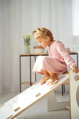 Produktbild von Montessori Kletterwürfel mit kleiner Rutsche LEITER