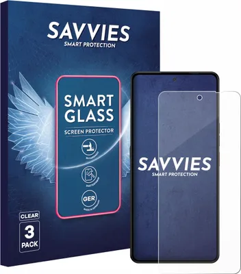 Produktbild von 3x Savvies Schutzglas Folie für Gigaset GS6 Pro 9H Panzer Schutzfolie Glas Displayschutz klar transparent