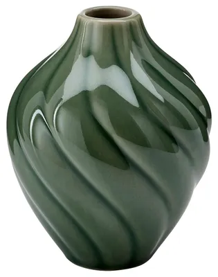 Produktbild von IKEA KORNSPARV Vase Grün 12 cm Keramik