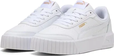 Produktbild von Puma Carina Mia Jr. Sportschuhe Kinder Sneaker low Weiß Freizeit, Schuhgröße:EUR 38.5 | UK 5.5